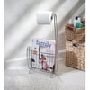 Chrome Raphael Toilet Tissue/Magazine Stand