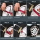 thumbnail image 3 of Cadenas de nieve de 2 piezas Cadenas de neumáticos antideslizantes Cadenas de nieve de neumáticos antideslizantes para camiones SUV de automóviles, 3 of 5