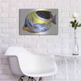 thumbnail image 5 of Luxe Metal Art 'Fish 5 Blue Yellow' by Olga and Alexey Drozdov, Metal Wall Art, 24"x16", 5 of 7