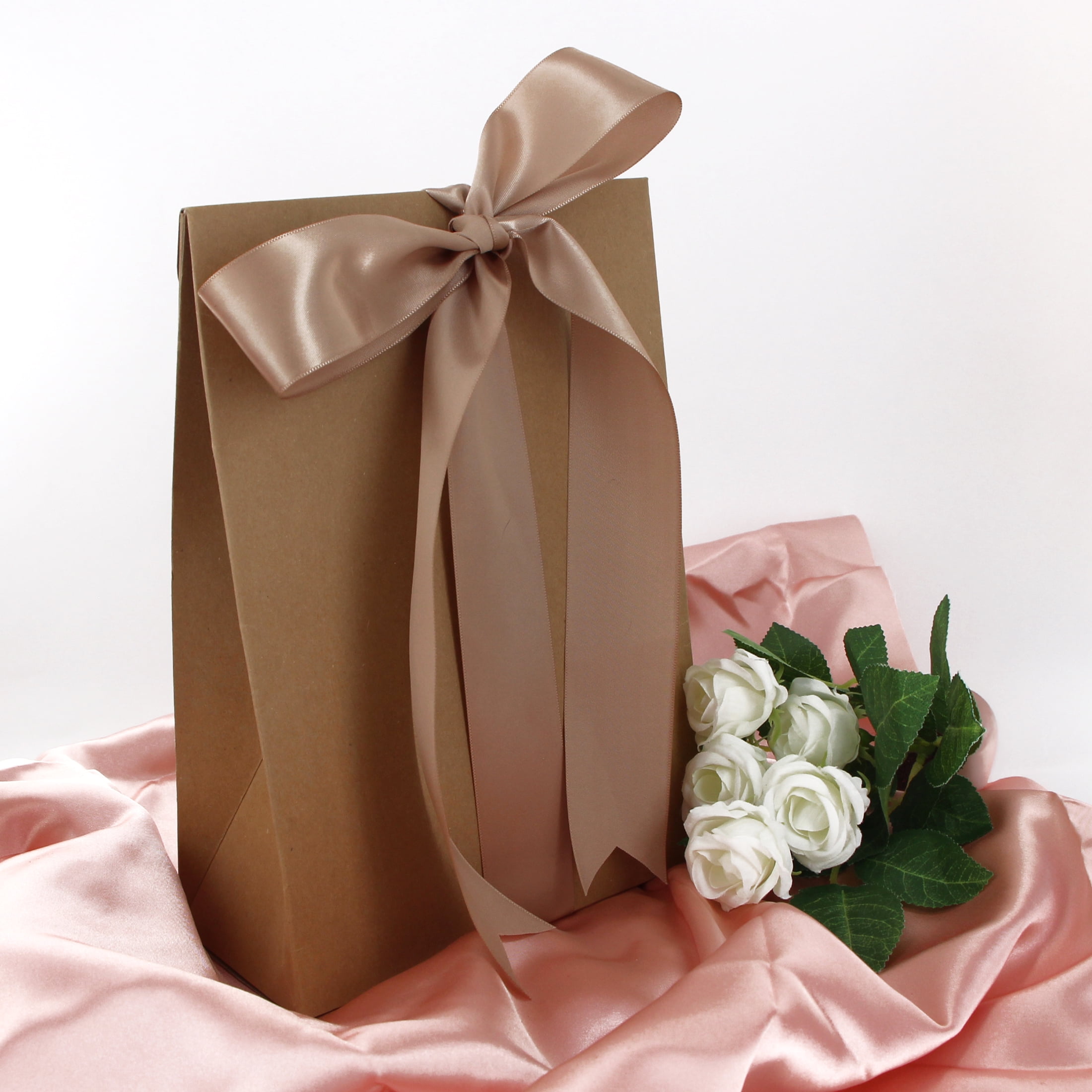 UNIQUE CREATIV, Ribbon, Single Face Satin, Oatmeal, 100% polyester, 38mm x 3.65m (1½" x 4 yds)