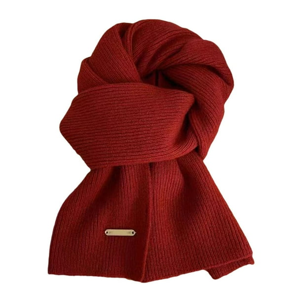 Bufanda para mujer y hombre, bufanda para mujer, regalo de aniversario informal, bufanda larga y gruesa, bufanda de