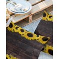 thumbnail image 2 of Pack of 2 Outdoor Pillow Covers, Sunflower on Rustic Wooden Board Waterproof Square Throw Pillowcase Cushion Decorative Pillow Covers for Couch Patio Tent, 26x26 in, 2 of 6