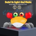 thumbnail image 3 of Automatisk undvik hinder krypande krabbleksaker med musik och ljus Orange, 3 of 5