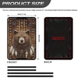 thumbnail image 3 of Psesaysky Tribal Brown Bear RV Door Window Shade Easy to Install Privacy Protection RV Window Cover Sun Blackout for Camper Trailer (17.3x26 inch), 3 of 7