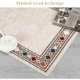 thumbnail image 6 of Washable Vintage Christmas Runner Rug, 2' x 6' Soft Non Slip, Non Shedding, Stain Resistant Carpet Rug for Kitchen, EntrywayBeige, 6 of 8