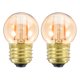 thumbnail image 1 of Dos bombillas LED amarillas Lámparas incandescentes E26 3W2200K Retro Industrial Atenuación Pequeñas luces nocturnas 110V Rojo Verde, 1 of 4