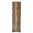 thumbnail image 5 of Baxton Studio Cyrille Modern and Contemporary Farmhouse Rustic Finished Wood 4-Door Shoe Cabinet, 5 of 10