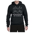 thumbnail image 2 of Half Hood Half Holy Pray With Me Unisex Graphic Hoodie Sweatshirt, Black, Small, 2 of 3