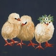 thumbnail image 2 of Norman, Michele 15x15 Gold Ornate Wood Framed with Double Matting Museum Art Print Titled - Chick Trio, 2 of 4