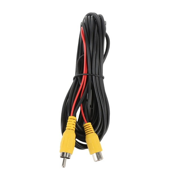 Backup Camera Video Cable, Sensitive Universal Flexible Rear View Parking Camera Video Cable 6M 19.68FT Male To Female with Detection Wire for SUVs
