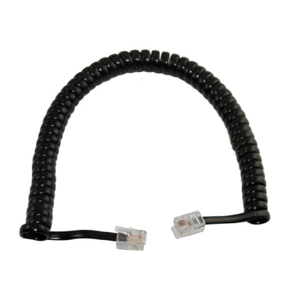 RJ9 RJ11 4P4C Coiled Phone Cord Telephone Line With Interferences Proof Features For Clear Sound Transmission