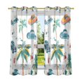 thumbnail image 6 of Yayeee Window Curtains Set of 2 for Living Room Light Filtering 63"x42", Car Tree Pattern, 6 of 7