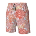 thumbnail image 4 of Fuzoiu Corals Print Men's Beach Shorts,Men's Swim Trunks,Quick Dry Board Shorts with Pockets,Men's Bathing Suits for Surfing, Running, and Casual Wear-Large, 4 of 6