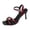 Burgundy, variant on Women's Stiletto Heel Sandals Square Open Toe Patent Leather Buckle Dressy Office Party Elegant Summer Shoes, Burgundy