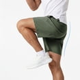 thumbnail image 5 of HISDERN Men's Athletic Shorts Soft Drawstring Elastic Waist Quick Dry Gym Shorts with Pockets for Daily, 5 of 7