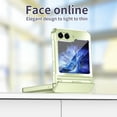 thumbnail image 6 of Allytechgroup Galaxy Z Flip 6 Case, Stylish Plating Slim Fit Cover Hinge Protection Shockproof Anti-Scratch Bumper Rugged Phone Case for Samsung Galaxy Z Flip 6 5G, Green, 6 of 7