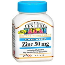 21st Century Zinc 50 mg Tablets Chelated - 110 ct