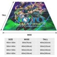 thumbnail image 3 of JoJo''s Bizar#re Adven-ture Fleece Blanket Soft Cozy Throw Blanket 40x50, Lightweight Fuzzy Comfy Flannel Blanket Warm Plush Throw Blankets for Couch, Sofa, Bed, 3 of 6