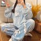 thumbnail image 2 of Pijama Kawaii Sanrio Cinnamoroll para mujer, pantalones de pijama, ropa de casa Kuromi, conjunto de ropa cálida de invierno, ropa de dormir de lana de Coral, regalos de navidad2815, 2 of 5