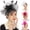 Black, variant on Miorin Under $10 Fascinators Headband, Tea Party Hats for Women, Summer Hair Accessories Veil Headband for Wedding Cocktail Dresses Accessories Purple