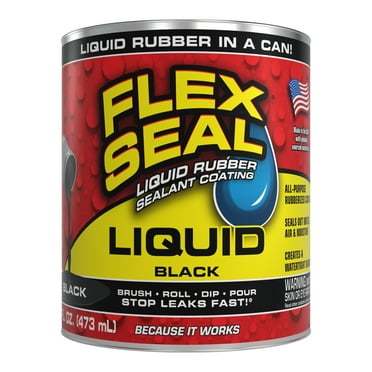 Flex Seal Liquid Rubber Sealant Coating, 16 oz, Black