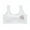 White, variant on AVAIL Girls' Cami Crop Training Bra, Cotton Breathable Kids Sport Bralette