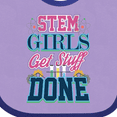 thumbnail image 4 of Inktastic STEM Science Technology Engineering Math Girl Girls Baby Bib, 4 of 4