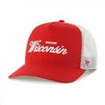 thumbnail image 2 of Unisex '47 Red Wisconsin Badgers Contemporary Basics Foundation Trucker Hitch Adjustable Hat, 2 of 4