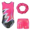 thumbnail image 1 of Trajes de baño Amzcrzy Tankini para mujer, trajes de baño, traje de baño, bikini para mujer, estampado de moda, ajustado, pantalones cortos, tocado, traje de flores, rosa, 7-8 años, 1 of 6