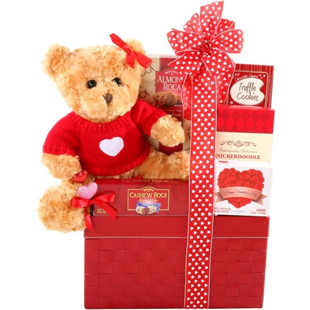 Alder Creek Classic Love Valentine Gift Basket, 9 pc