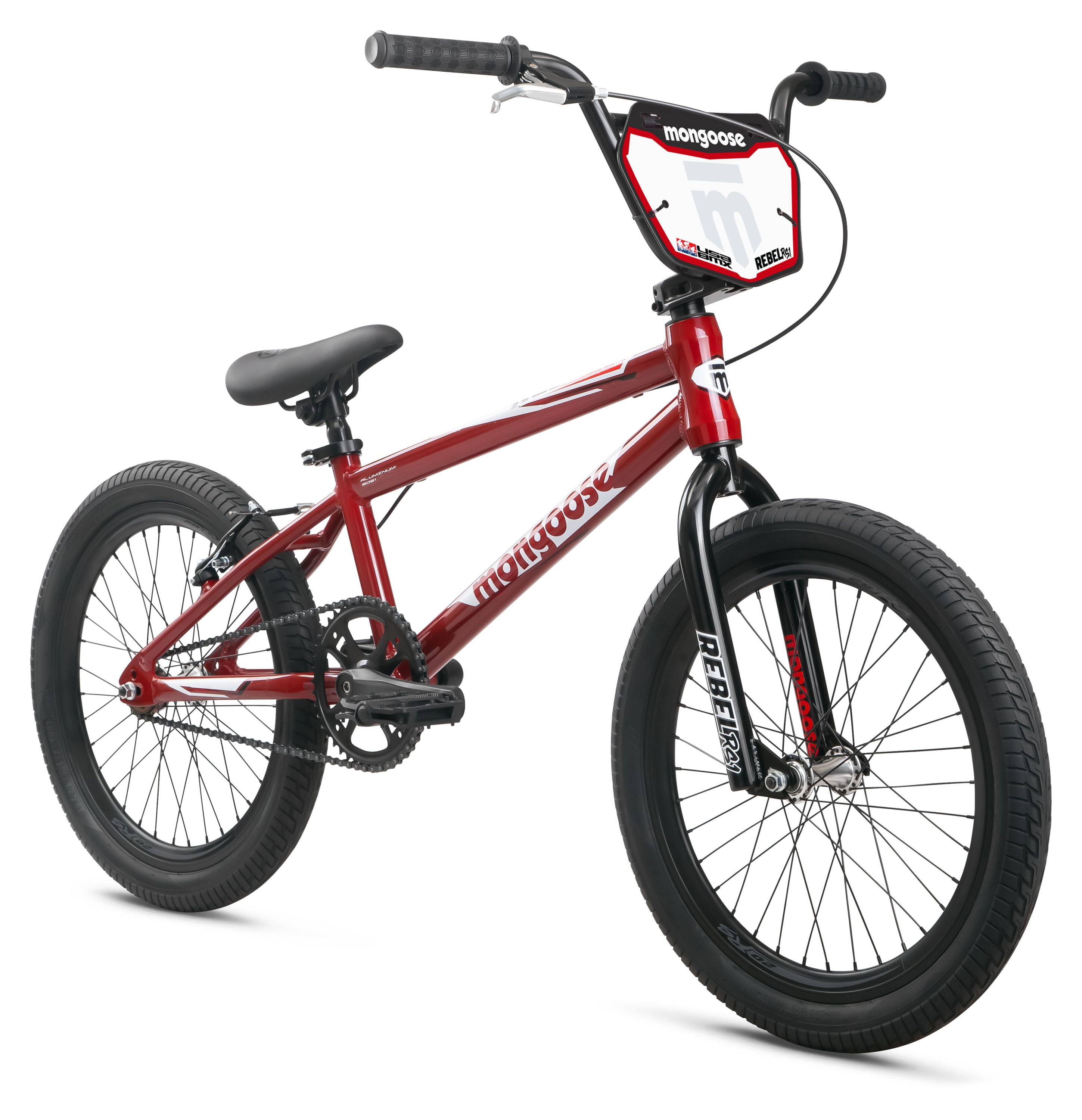Mongoose Rebel RS1 Kids BMX Bike 20 Wheels Kids Ages 7 13 Red Walmart