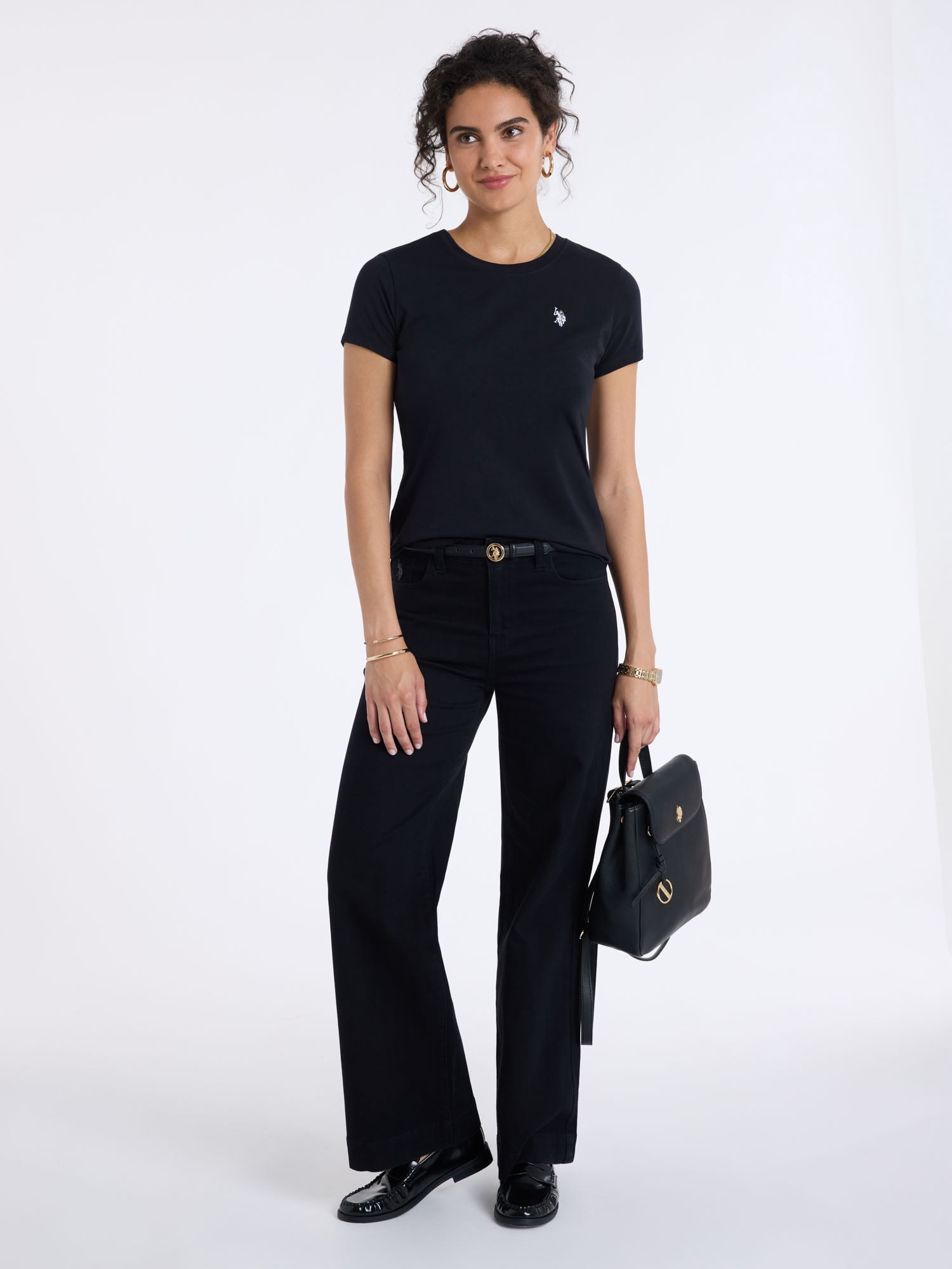 U.S. Polo Assn. Women's Luxury Feel Crew Neck Tee