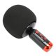 thumbnail image 3 of Micrófono Bluetooth, micrófono de Karaoke inalámbrico de mano recargable con luz LED para fiesta, coche, PC, teléfono móvil, negro, 3 of 5