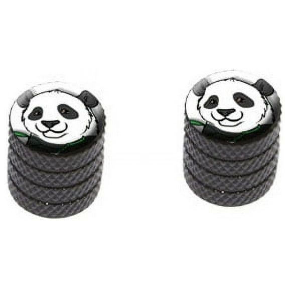 Panda Bear Bike Valve Stem Caps
