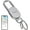 Silver, variant on Miroddi Keychain Tracker, Men's Key Chain Works with Find My(iOS Only), Heavy Duty Keychain Carabiner Car Key Chains, Anti-Lost Tracker with Keyrings, Rechargeable & Waterproof