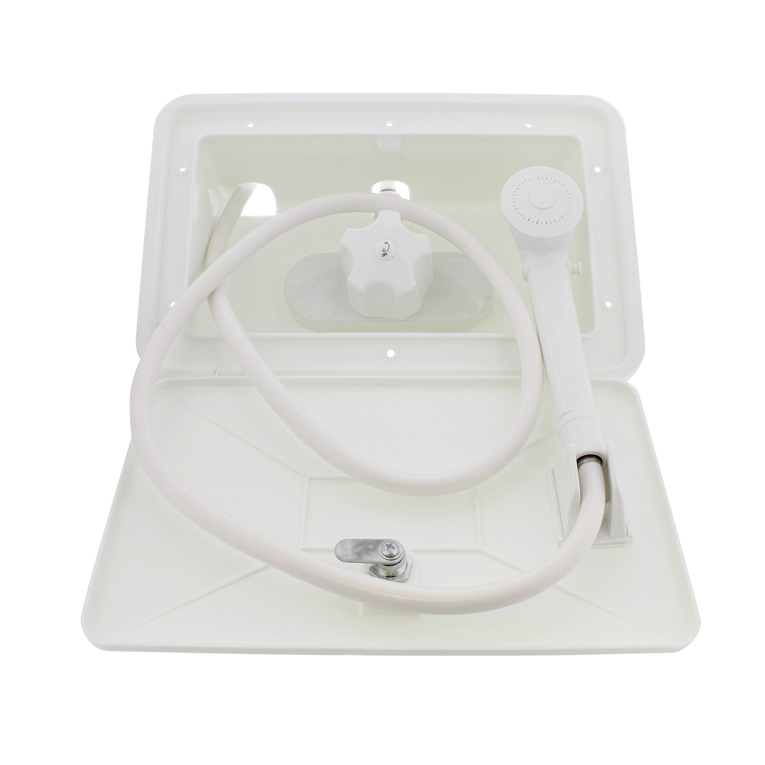 Empire Faucets Rv Exterior Shower Box Kit White Rv Outdoor Shower