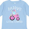 thumbnail image 4 of Inktastic Daddys Little Farmer- Pink Tractor and Flowers Boys or Girls Long Sleeve Toddler T-Shirt, 4 of 5