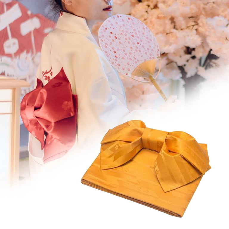 Japanese Kimono Obi Belt Women with Pre Tied Bow Waistband  display picture 2