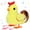 Chicken-Yellow, variant on Easter Bunny Plush Toys, 7'' Hopping Rabbit Interactive Electronic Pet Plush Bunny Toy with Sounds and Movements Animated Walking Wiggle Ears Twitch Nose Gift, Stuffed Animals Toys for Birthday