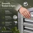 thumbnail image 4 of KINIMOX 2PCs Raised Garden Beds, 6x3x1ft Heavy Duty Thick Galvanized Metal Rectangle Planter Box for Vegetables, Flowers, Herbs, 4 of 8