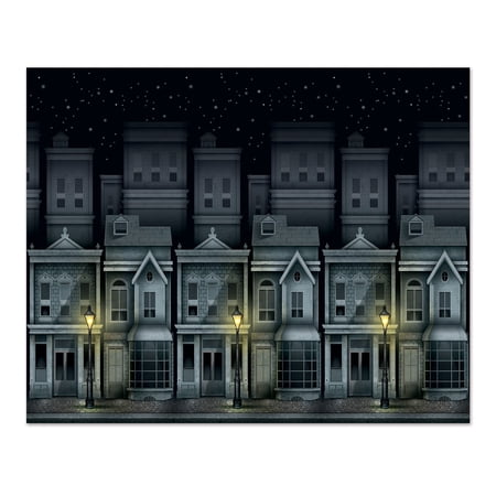 Beistle Victorian Townscape Backdrop 4 x 30