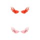 thumbnail image 1 of Gafas de sol sin marco Yuyangstore Gafas de terre con lente de llama de fuego Rosa Rojo, 1 of 8