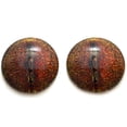 thumbnail image 5 of Red Orange Dinosaur Lizard Dragon Glass Eyes, 5 of 8