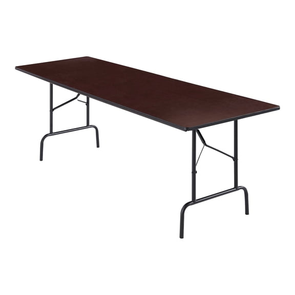 Staples - Folding table - rectangular - walnut