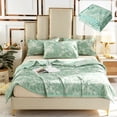 thumbnail image 1 of Edredón refrescante de verano: manta transpirable de poliéster para las noches calurosas, funda de cama ligera y fina lavable a máquina para dormir, echar una siesta, viajar, usar en el sofá o en, 1 of 6