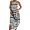 thumbnail image 1 of Pompotops Robe d'Été Décontractée Sans Manches à Col Rond Imprimé pour Femmes, 1 of 7