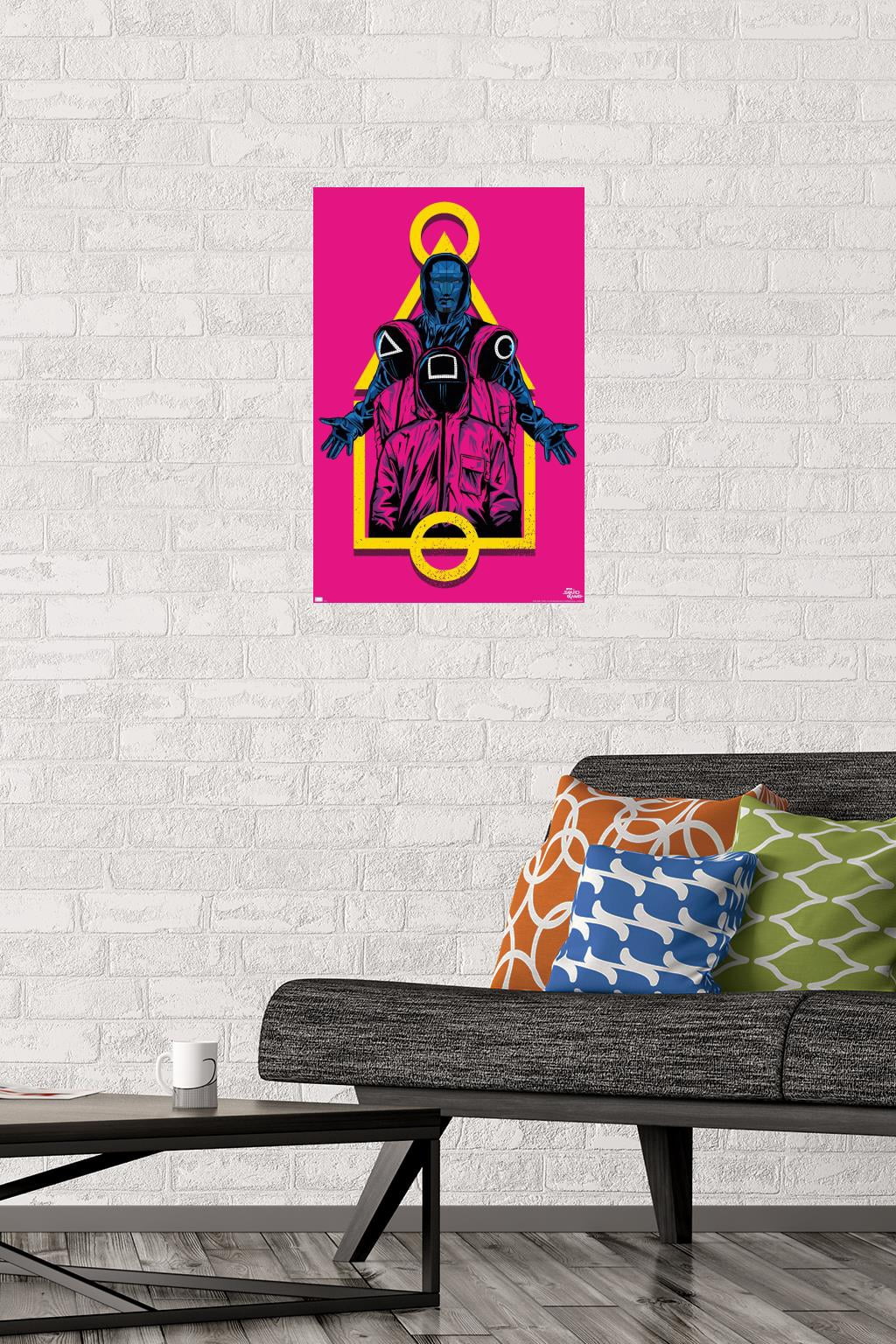 Netflix Squid Game - Masked Men Wall Poster, 14.725" x 22.375"