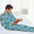 thumbnail image 5 of KLL Best Dad Ever Sleepwear Mens Flannel Pajamas,Long Cotton Pj Set, 5 of 7
