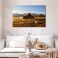thumbnail image 2 of Elephant Stock Wyoming Moulton Barn Wall Art - Horizontal Canvas Wall Art - Living Room Wall Decor - Places Canvas - Brown And Blue Decor - 45" x 30", 2 of 8