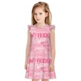 thumbnail image 1 of Balery Western Cowgirl Camisón de princesa para niñas, pijama de algodón con mangas abullonadas, suave y bonito.-Small, 1 of 6